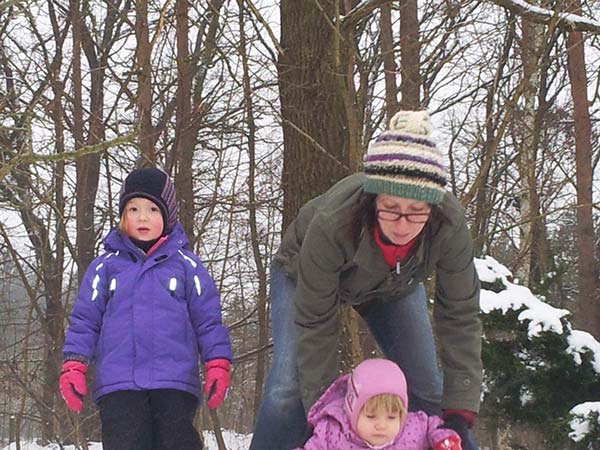 Winterfreu(n)de auf dem Sportplatz